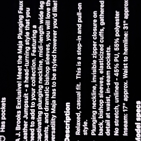 Ladies Jumper jumpsuit size medium - Picture 4 of 5